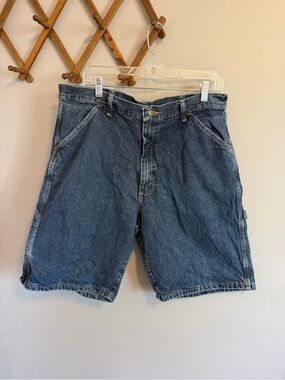 Wrangler Carpenter Denim Utility Shorts Blue Size 34